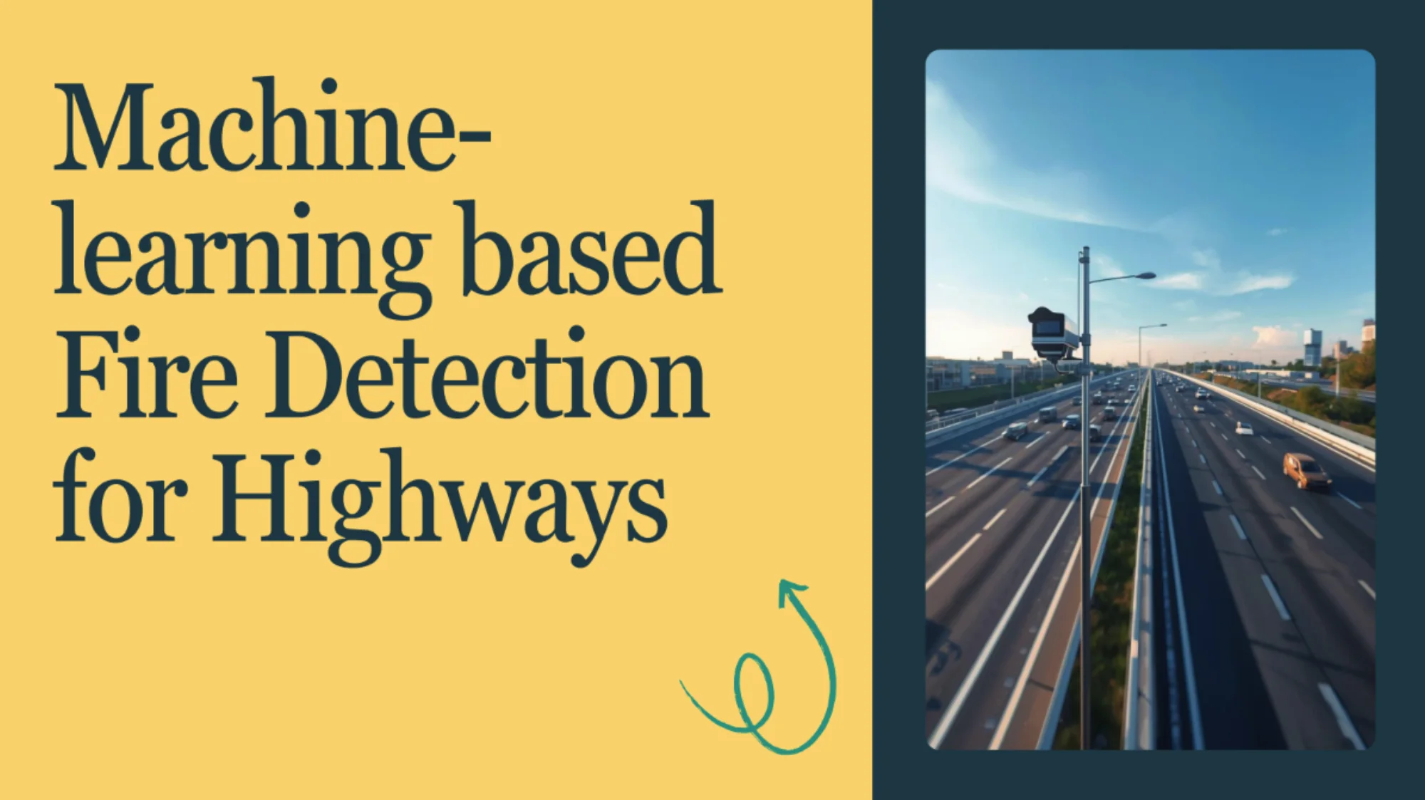 Fire detection research poster for highways